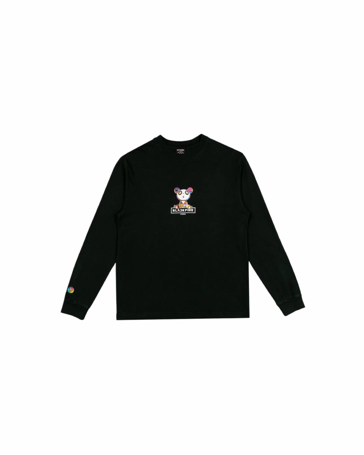 BLACKPINK TMKK Panda Flowers Longsleeve BLACK