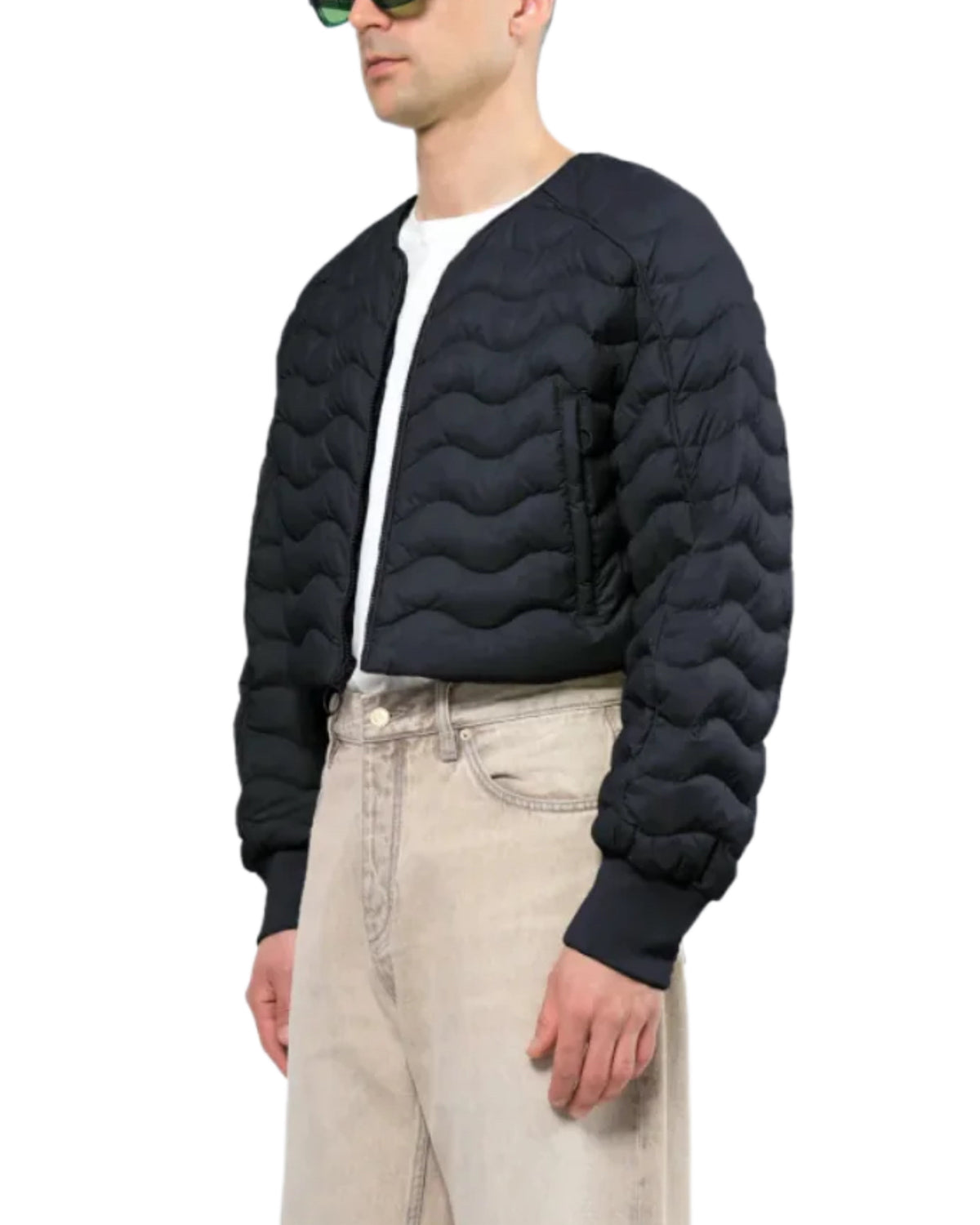 Re:Down® Light Crop Puffer Jacket BLACK