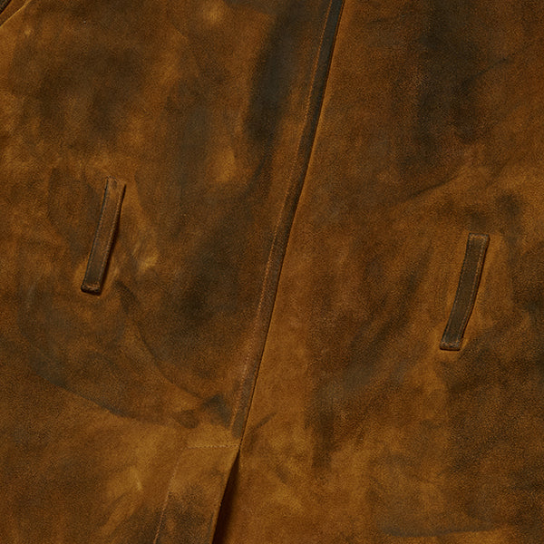 Bio Soldier Leather Trench Coat CAMEL