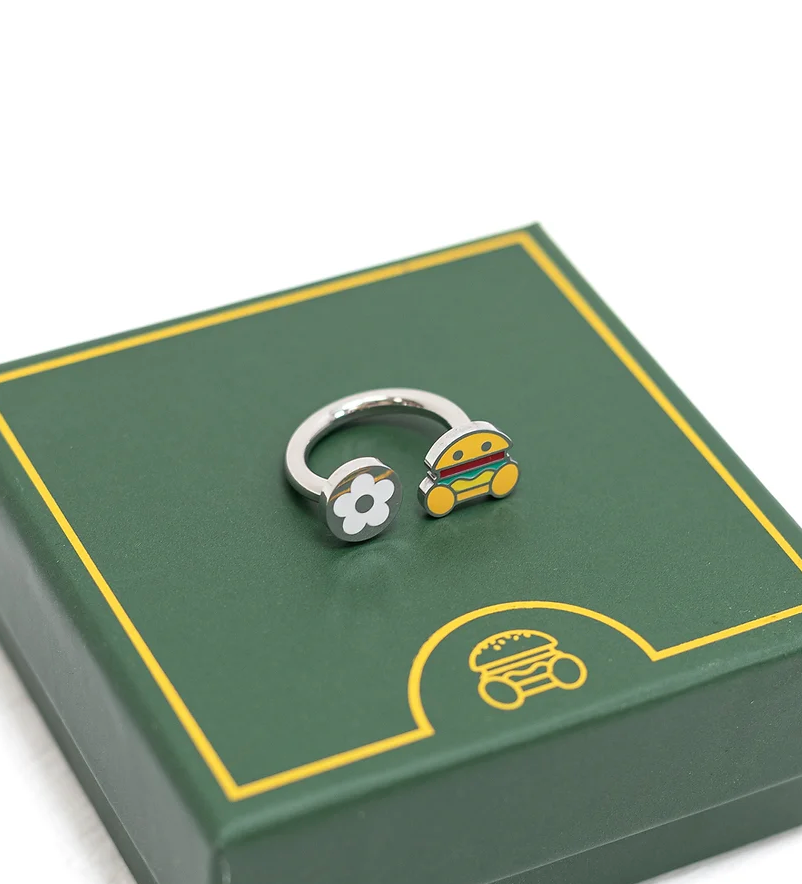 Vandy Burger Ring SILVER