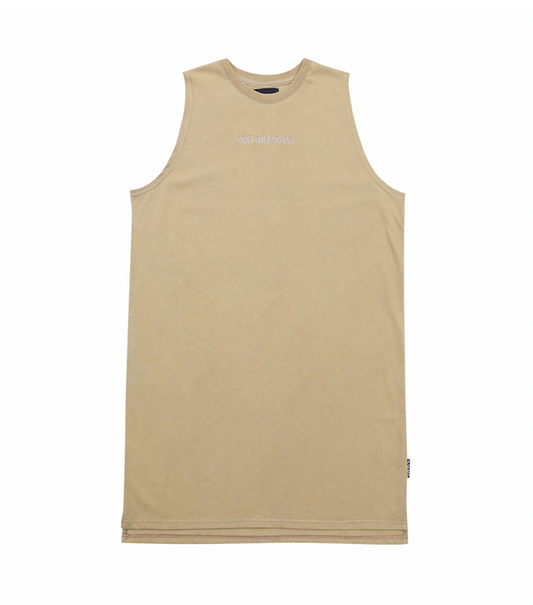 Under Layering Only Sleeveless T-shirt BEIGE