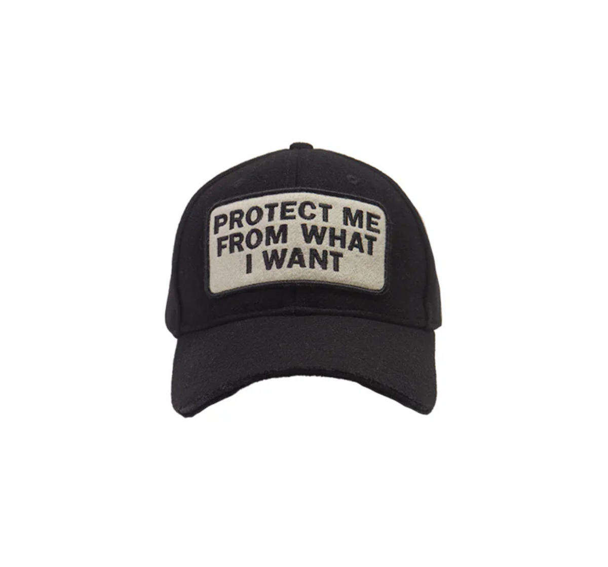 "PROTECT ME" Wool Cap BLACK