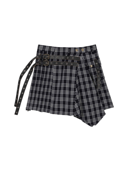 Caesars Buckle Lap Skirt NAVY