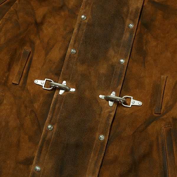 Bio Soldier Leather Trench Coat CAMEL