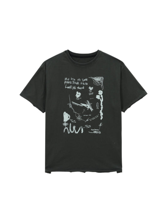 Evan Artwork T-Shirt CHARCOAL