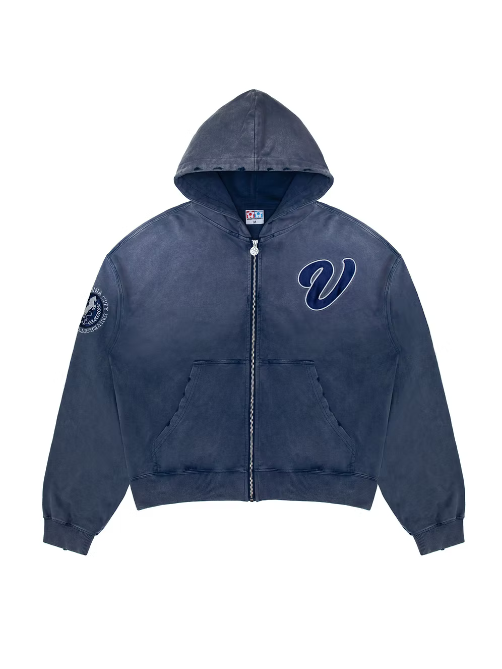 VA Script Zip-Up Hoodie NAVY