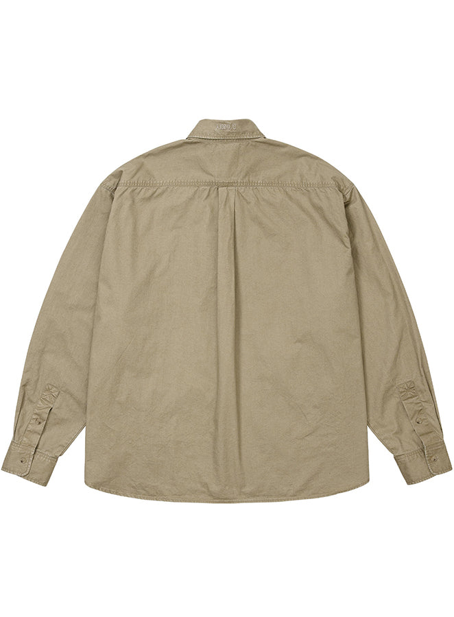 Cation Long Sleeve Utility Shirt BEIGE