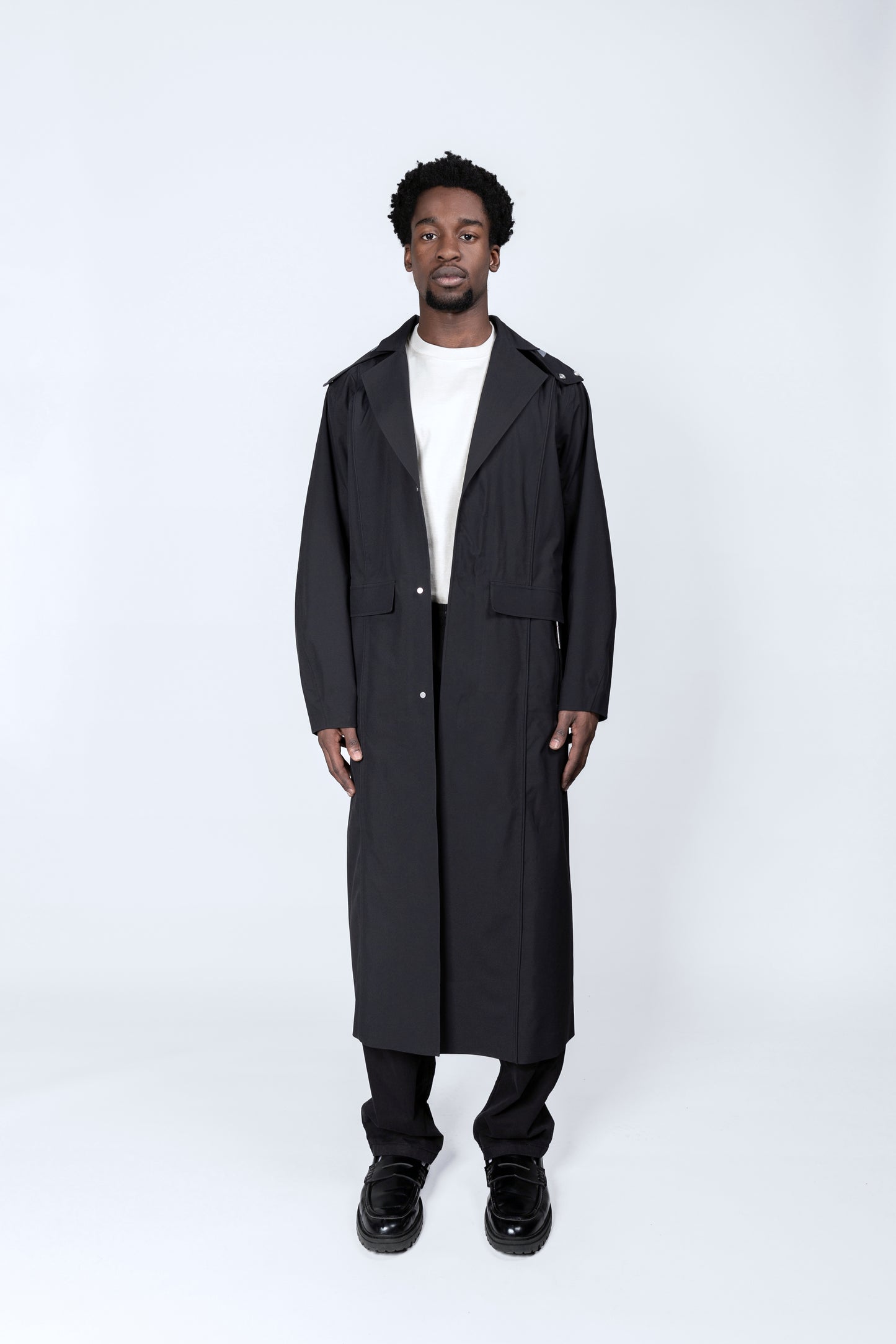3L Waterproof Trench Coat BLACK