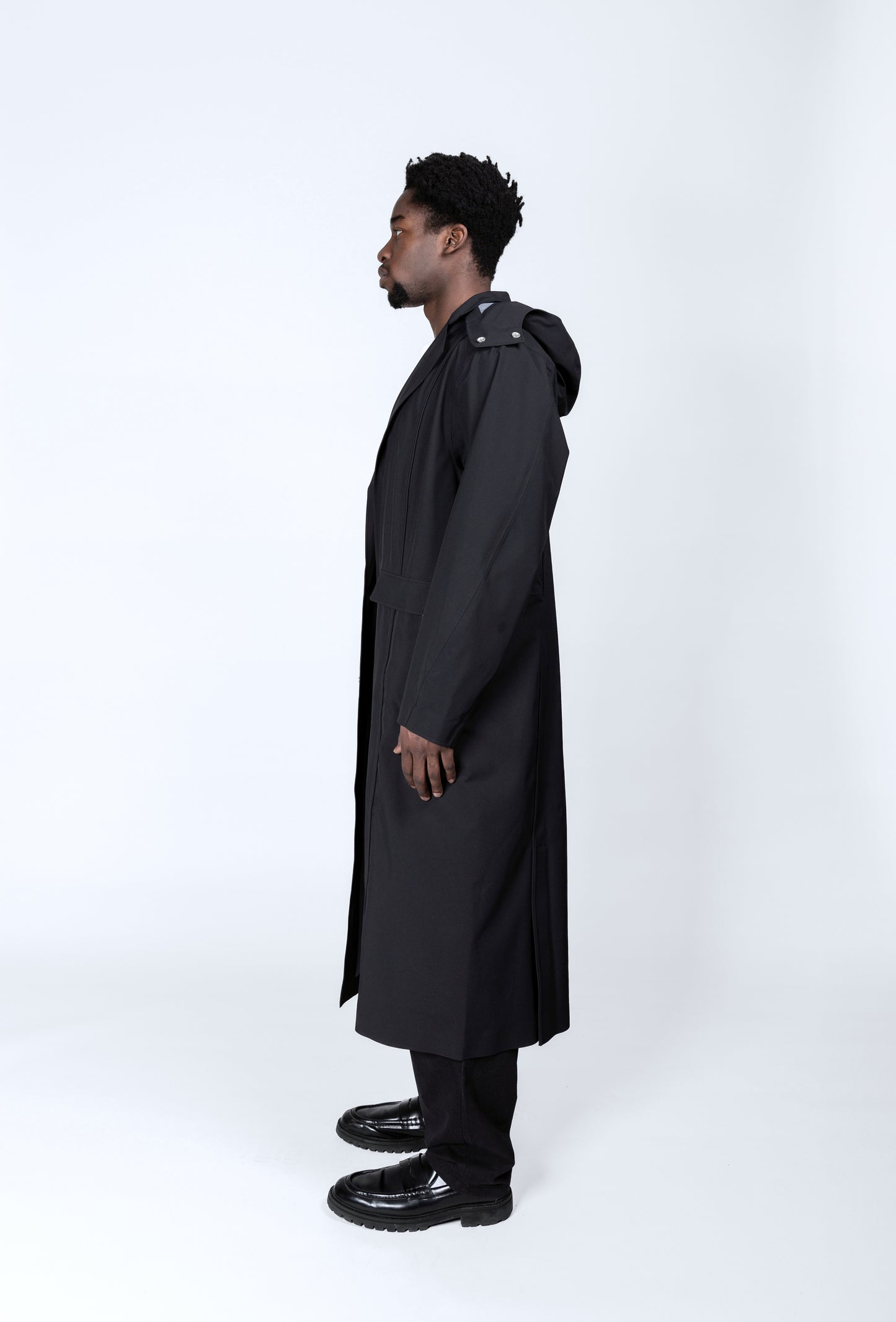 3L Waterproof Trench Coat BLACK