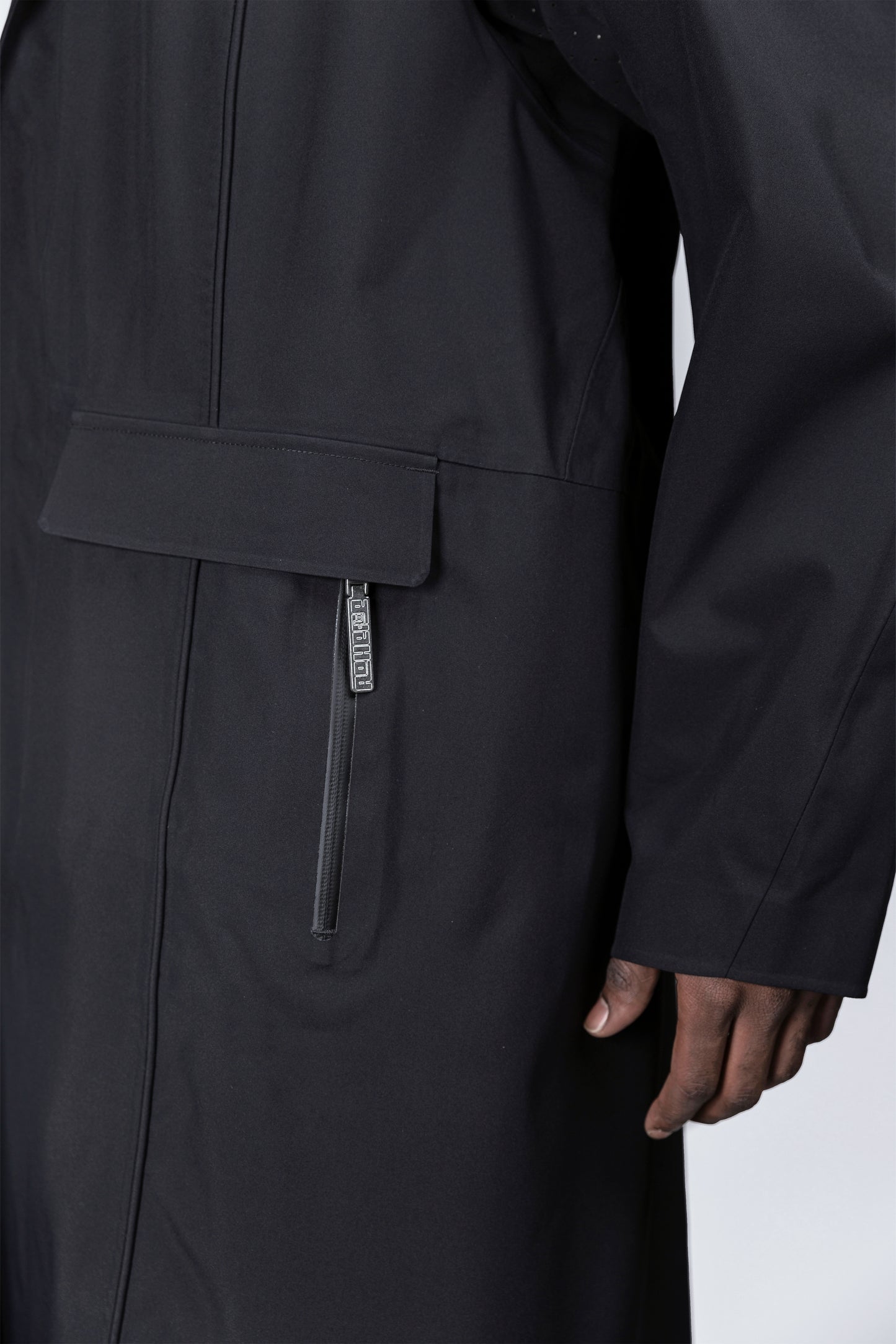 3L Waterproof Trench Coat BLACK