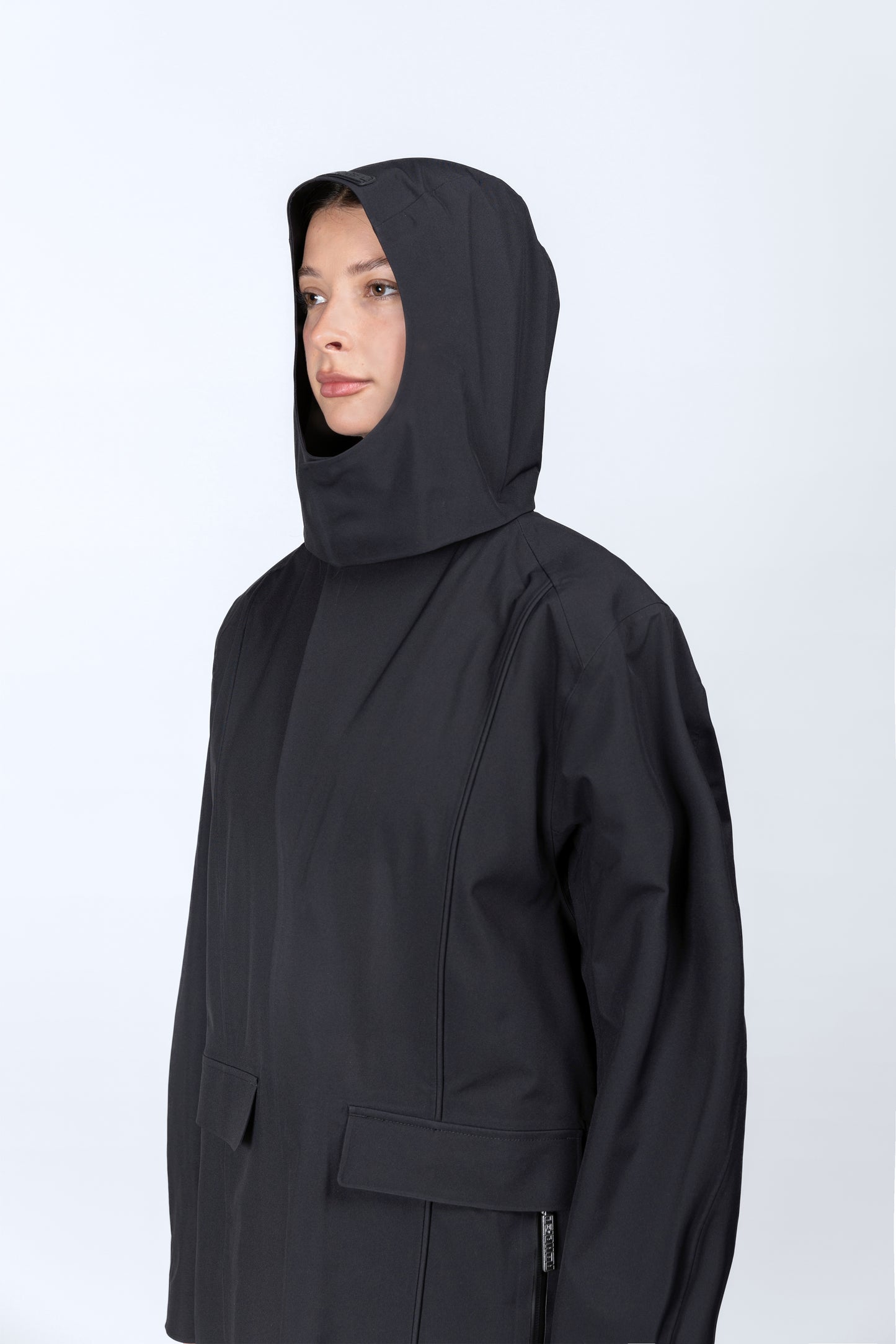 3L Waterproof Trench Coat BLACK
