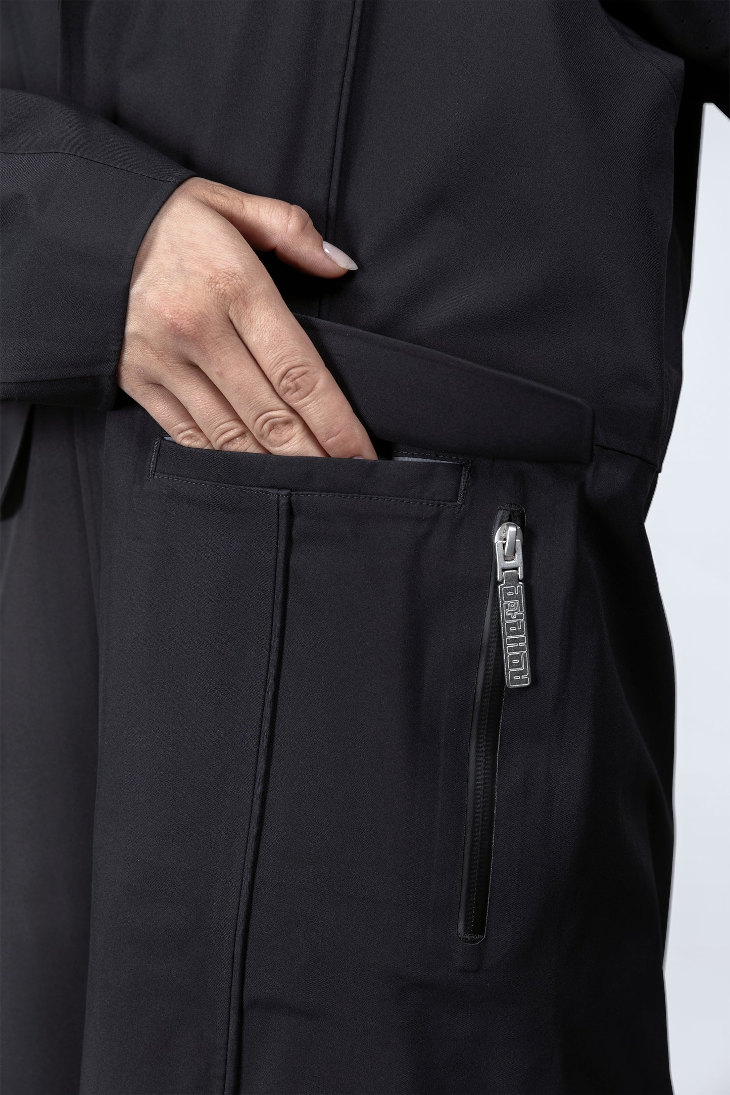 3L Waterproof Trench Coat BLACK