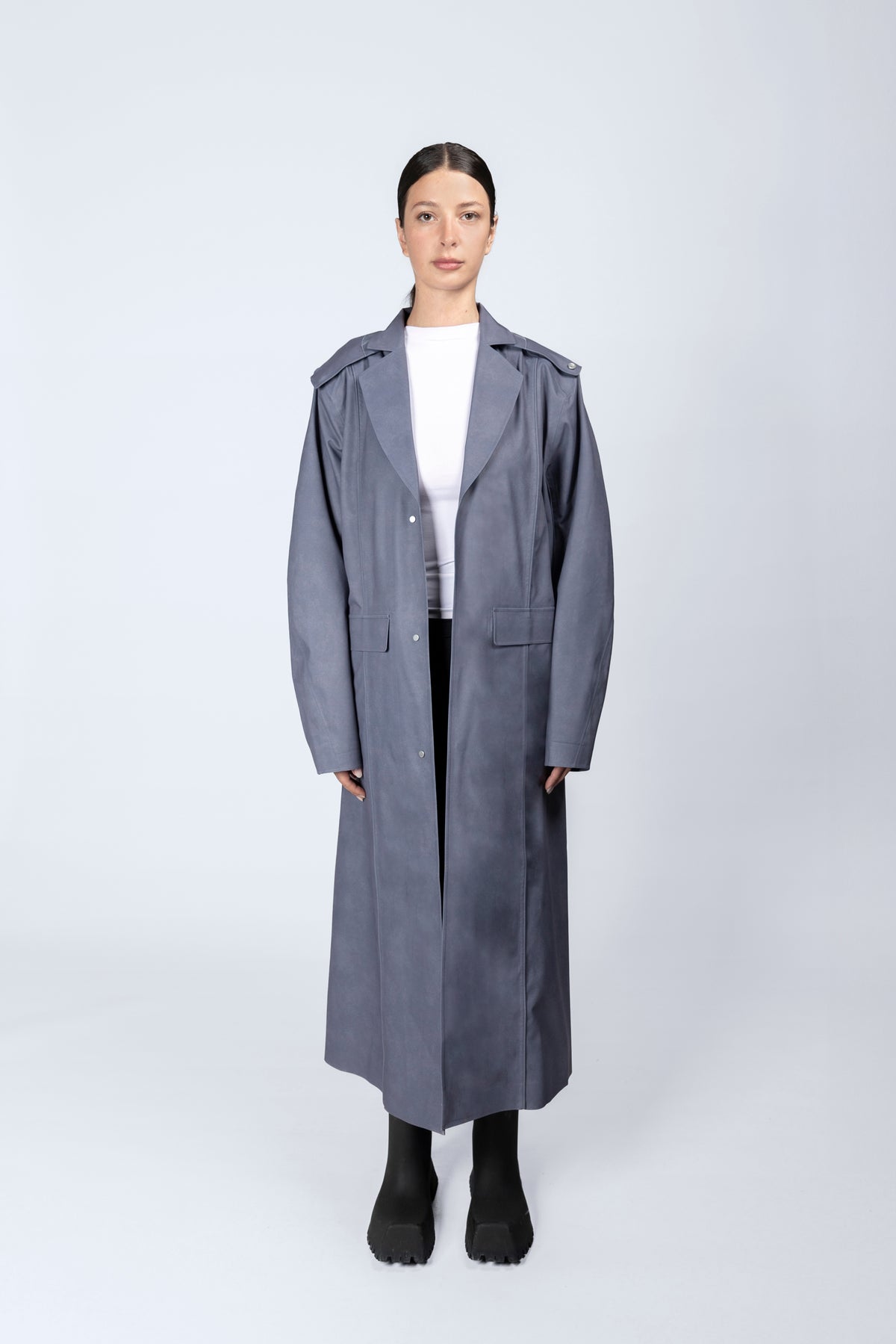 3L Waterproof Trench Coat STONE WASH PRINT