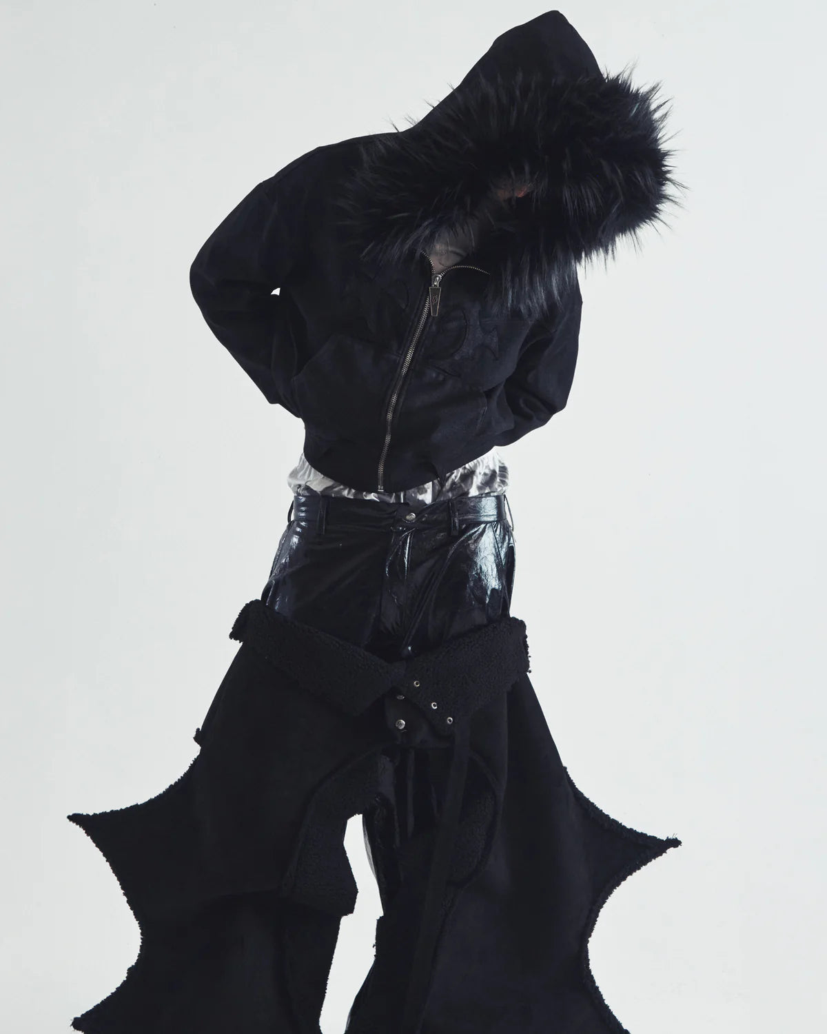 Molar Fur Zip-UP BLACK