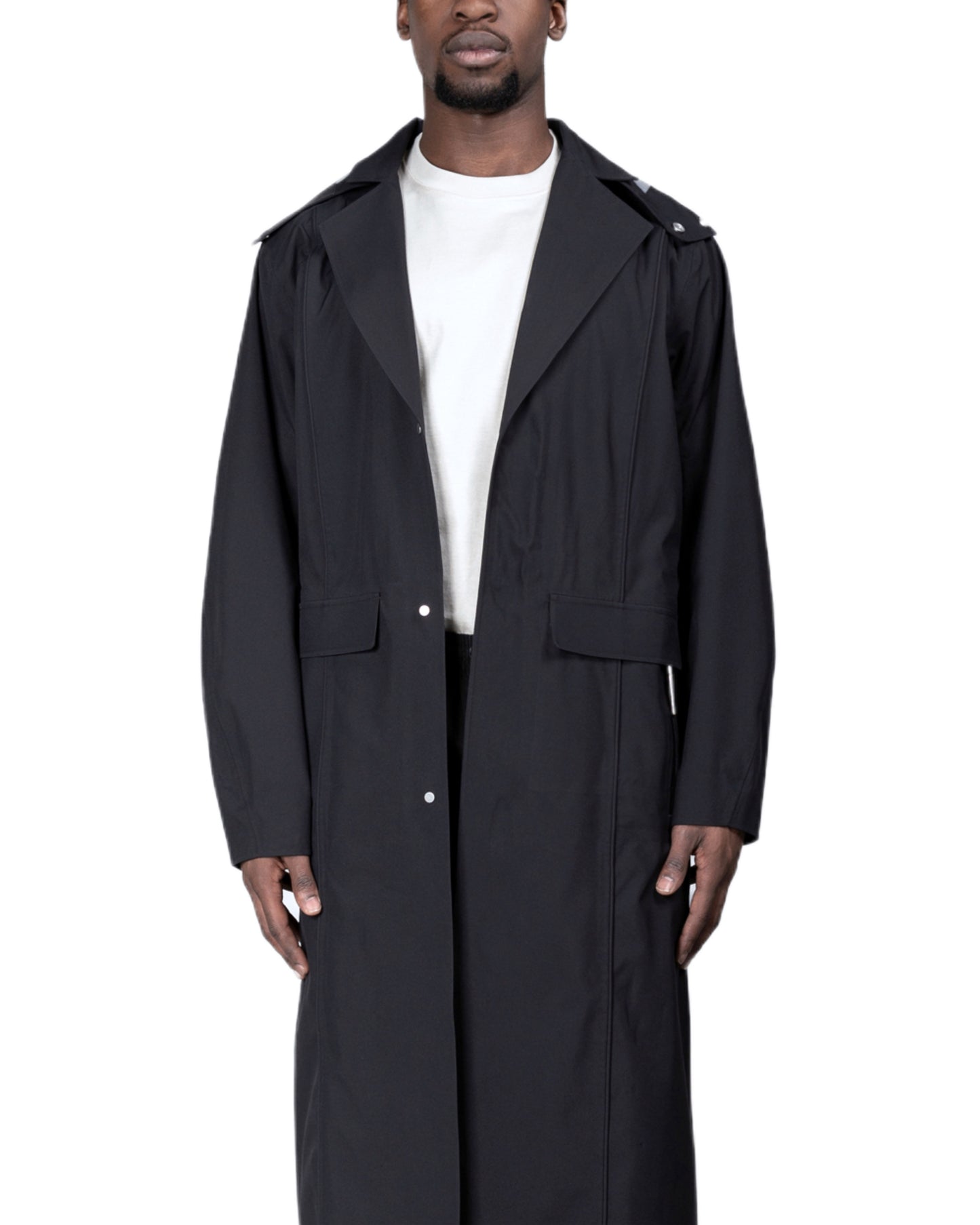 3L Waterproof Trench Coat BLACK