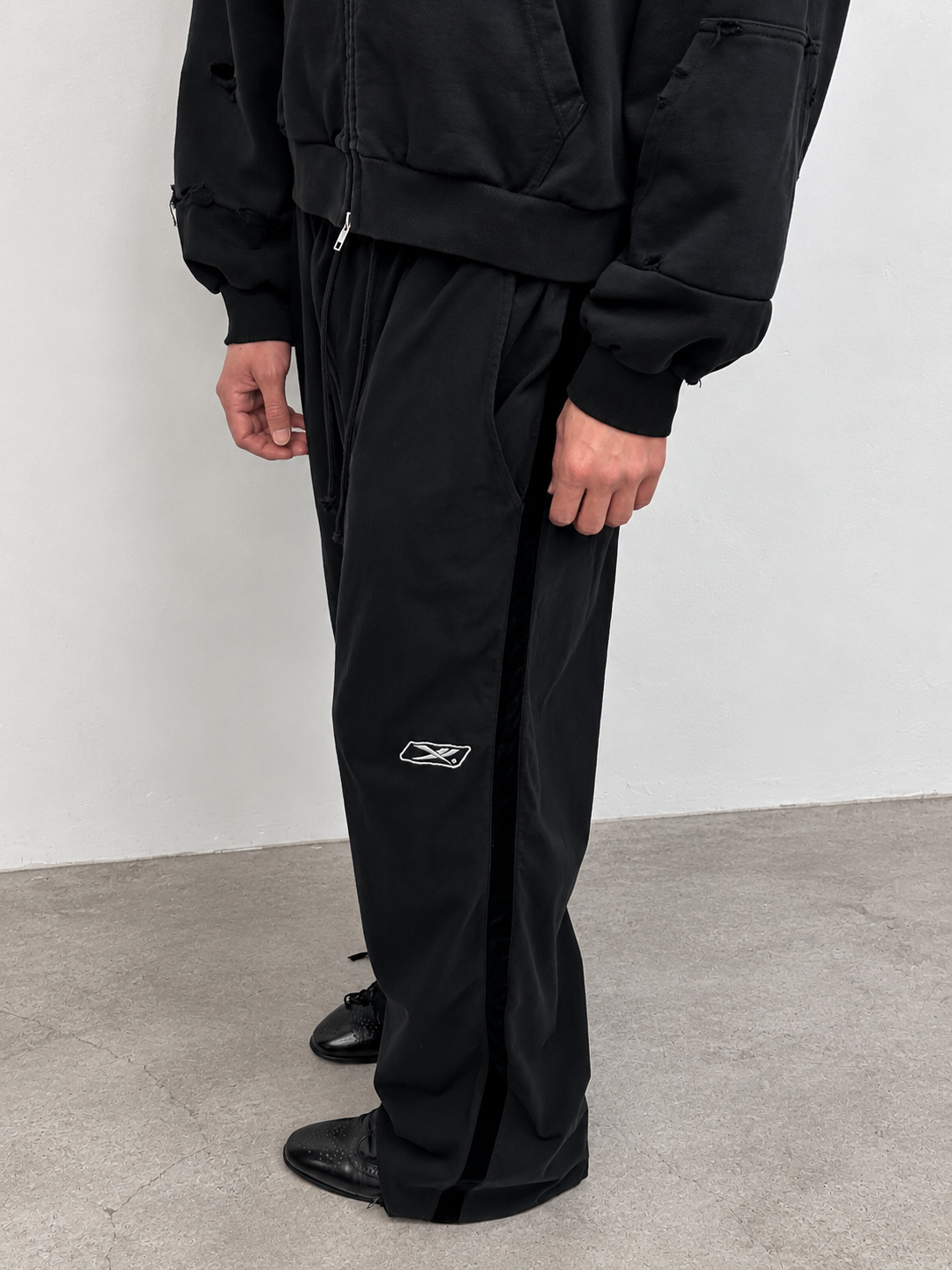 Tuxedo Jersey Sweatpants BLACK