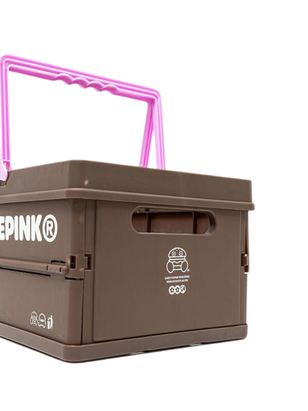 Ice Cream Collapsible Basket Brown