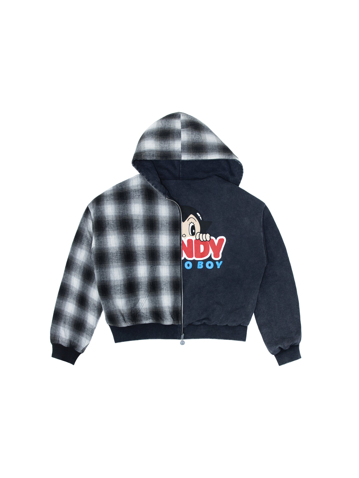 Vandy x Astro Boy Reversible Flannel Hoodie