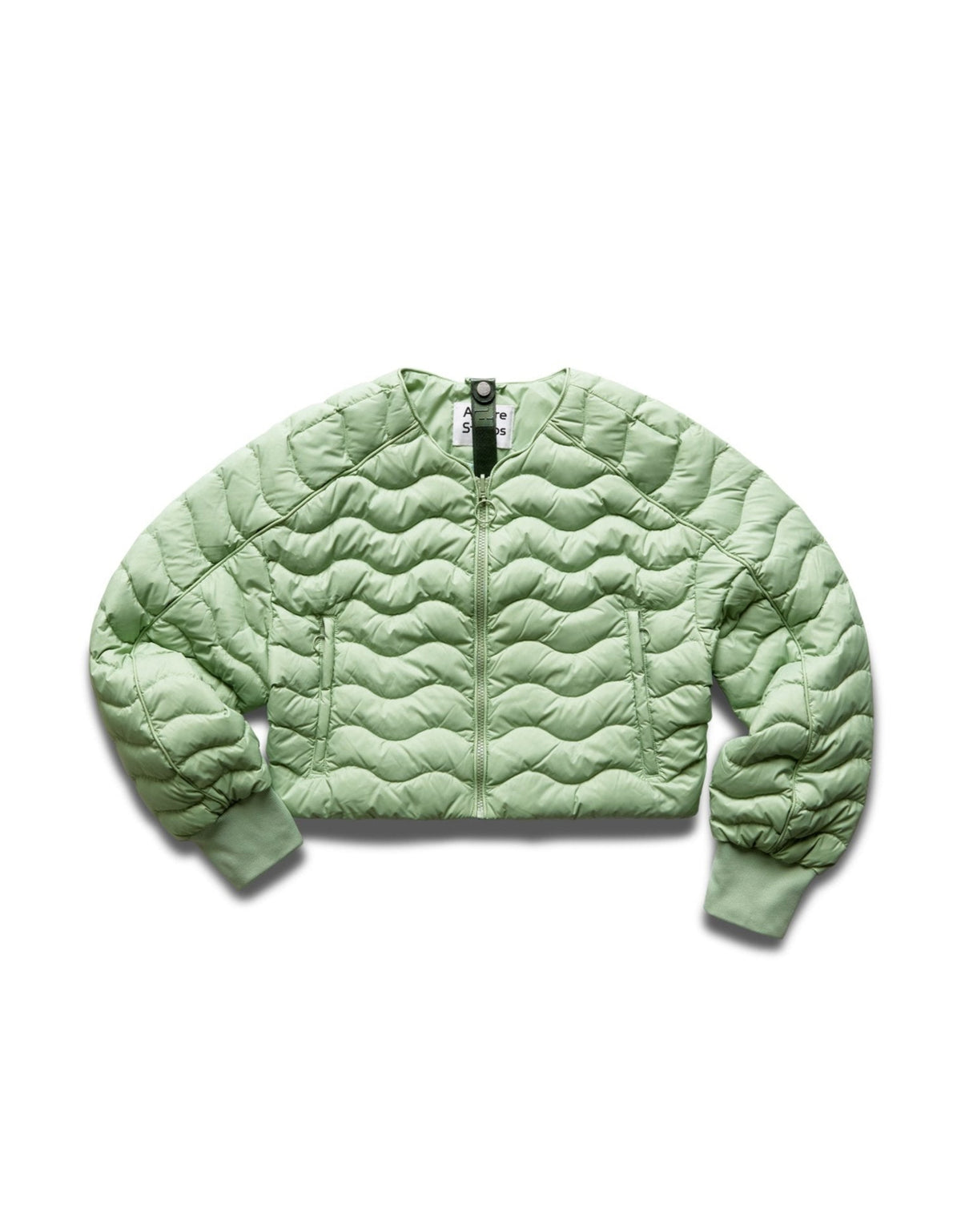 Re:Down® Light Crop Puffer Jacket SMOKED LIME