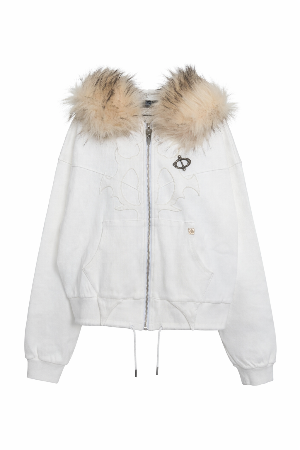 Molar Fur Zip-UP WHITE