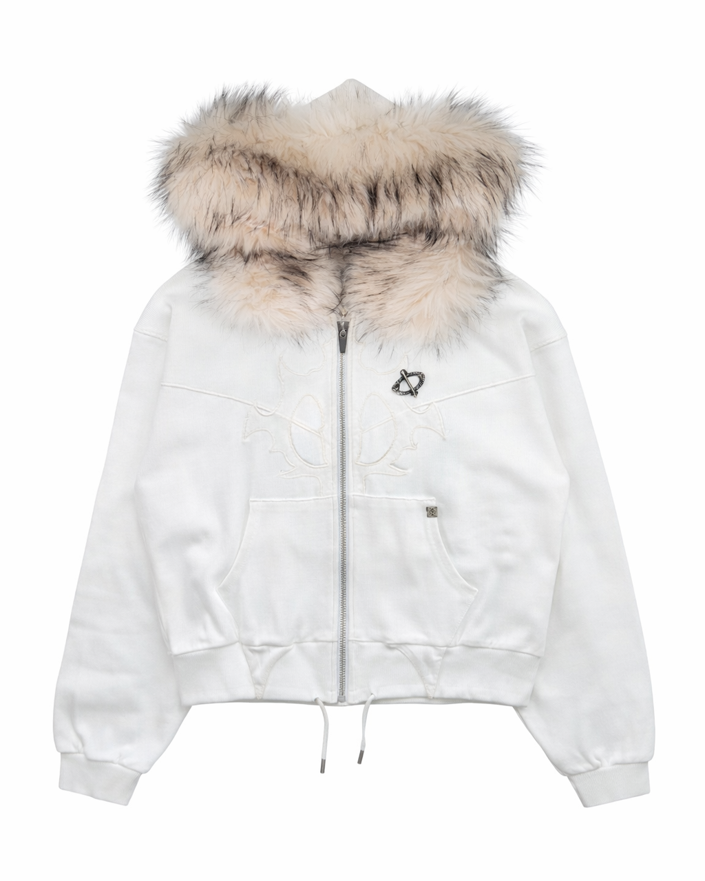 Molar Fur Zip-UP WHITE