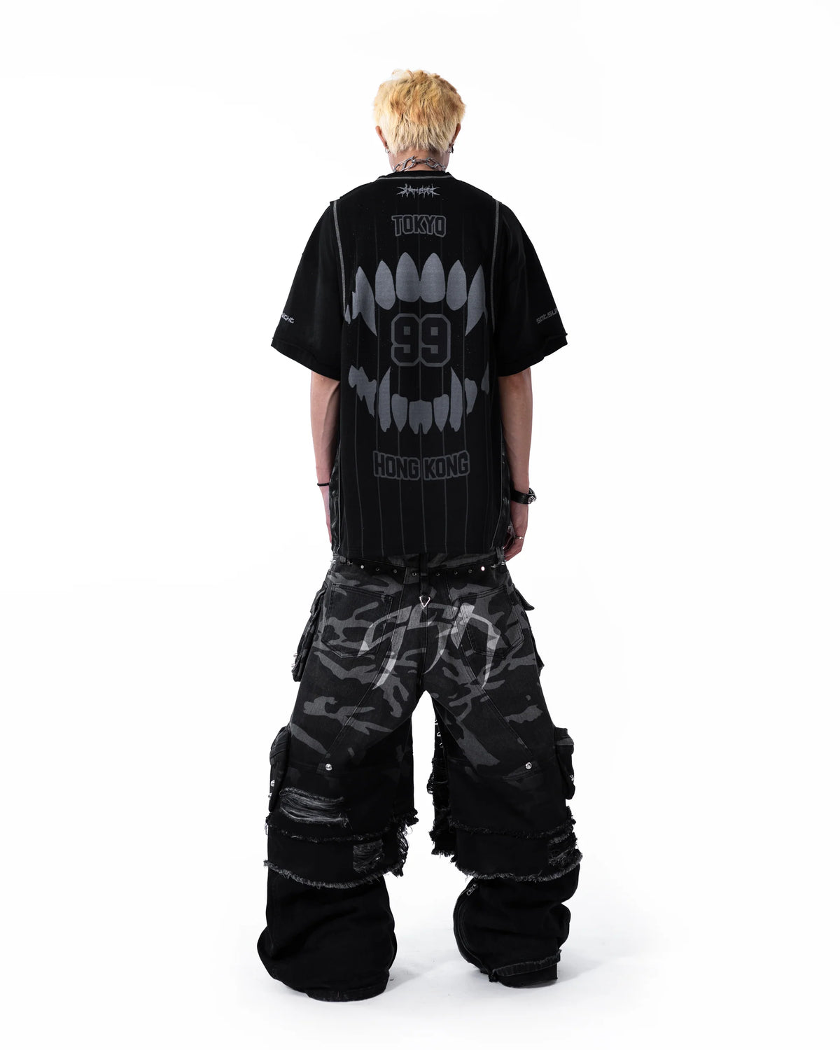 Street Camo 2.0 Denim Shorts WASHED GREY