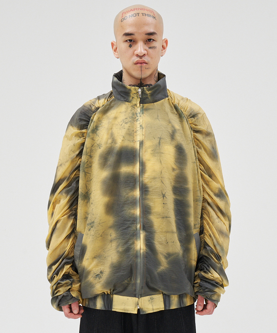 Tie-Dye Pleats Jacket YELLOW