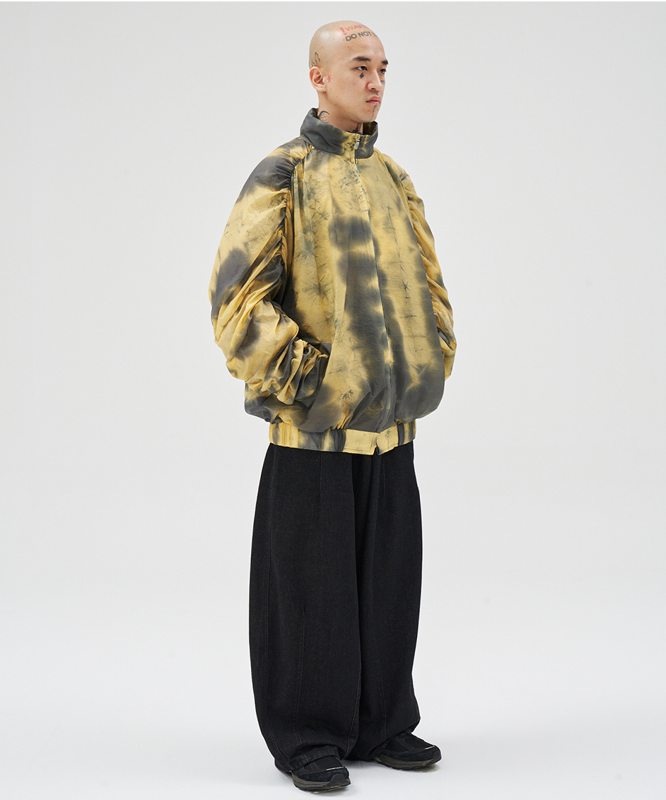 Tie-Dye Pleats Jacket YELLOW