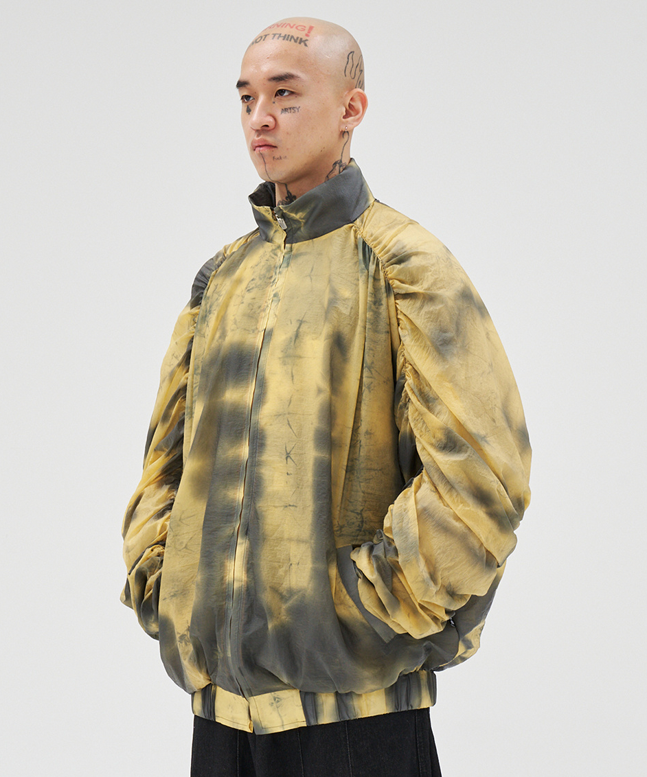 Tie-Dye Pleats Jacket YELLOW