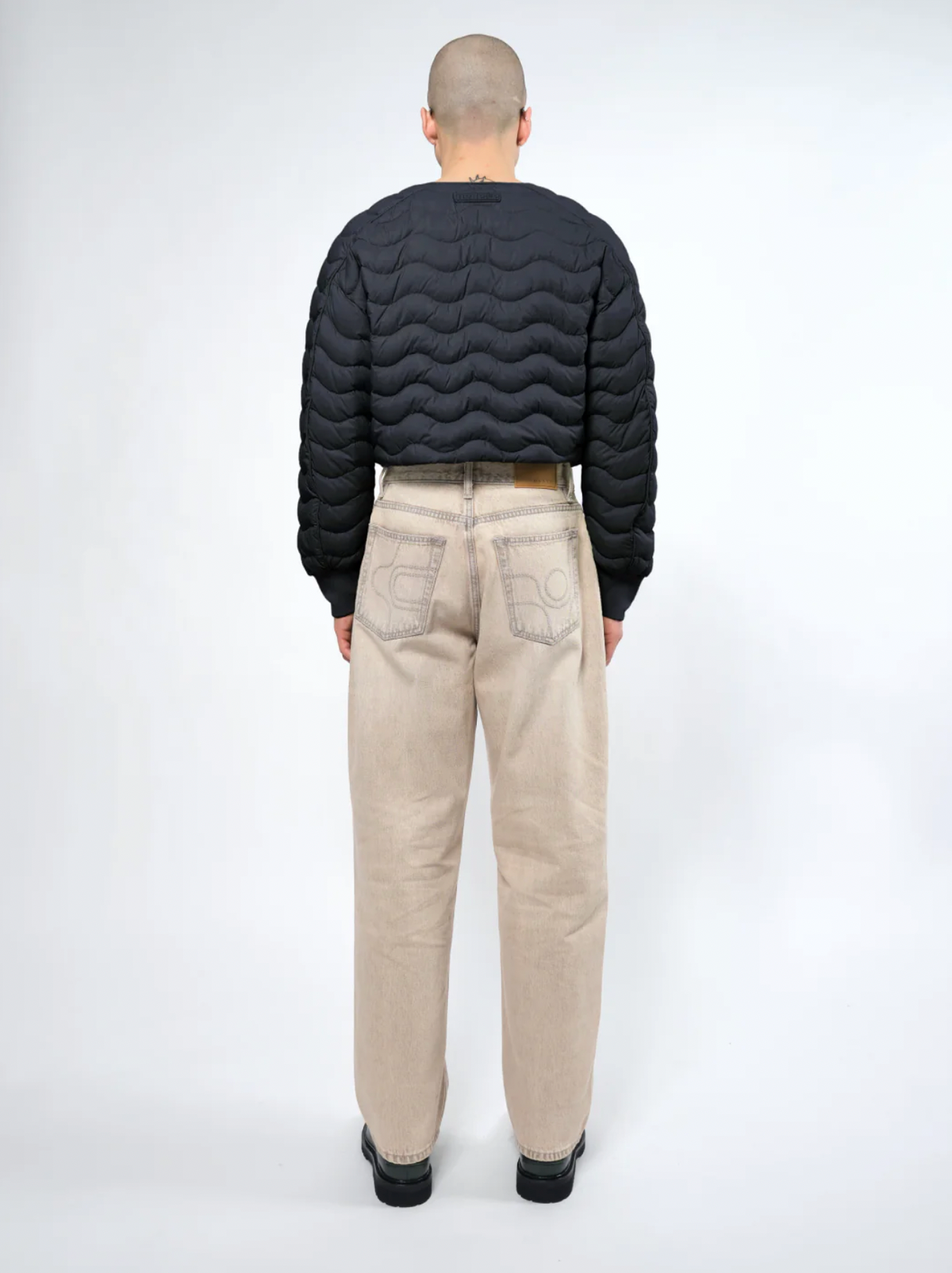 Re:Down® Light Crop Puffer Jacket BLACK