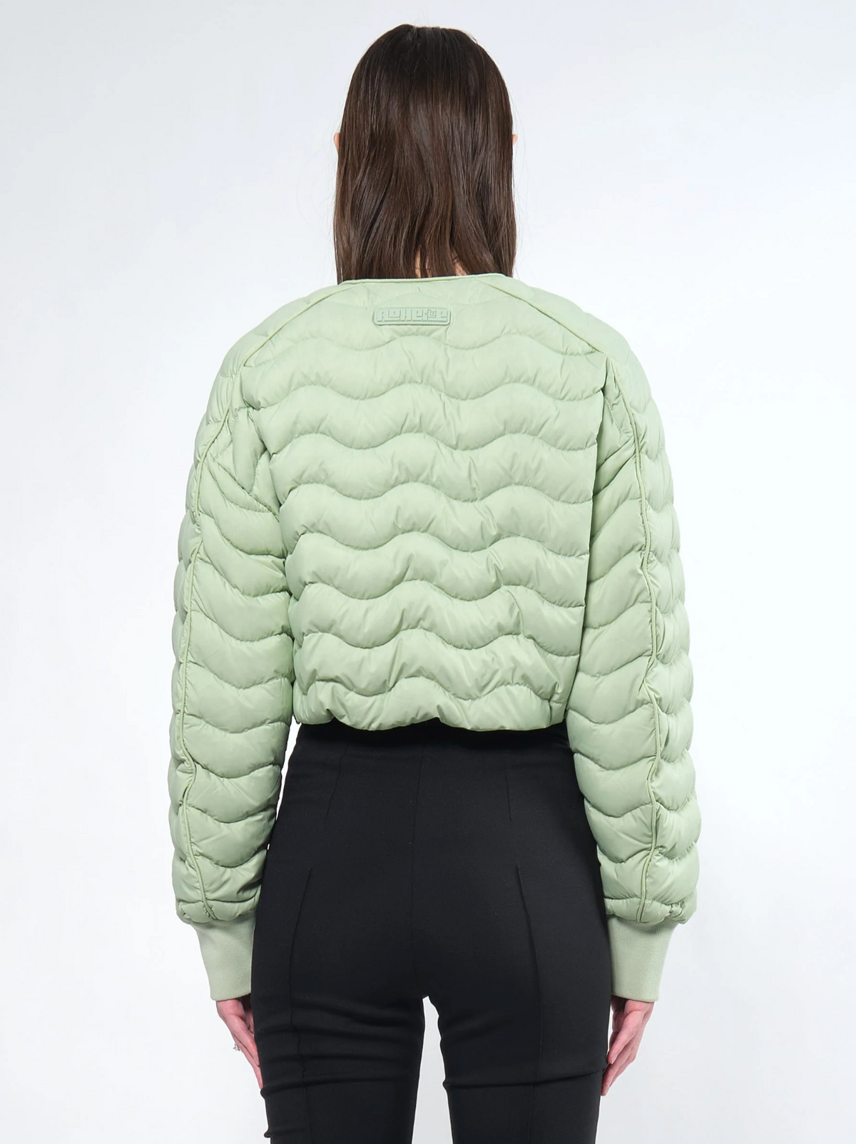 Re:Down® Light Crop Puffer Jacket SMOKED LIME