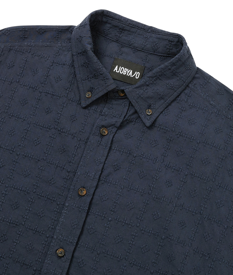 Dobby Batwing Shirt NAVY