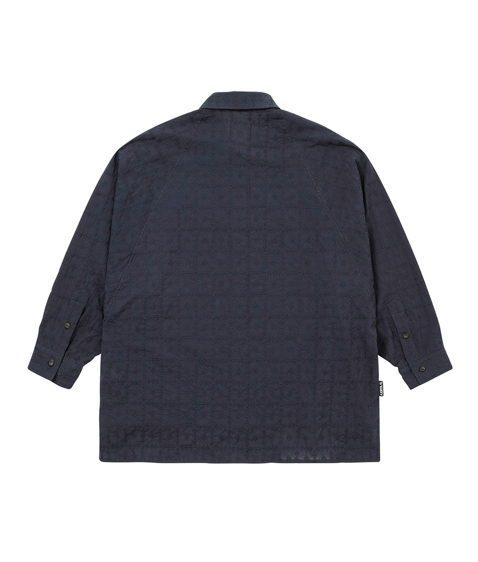 Dobby Batwing Shirt NAVY