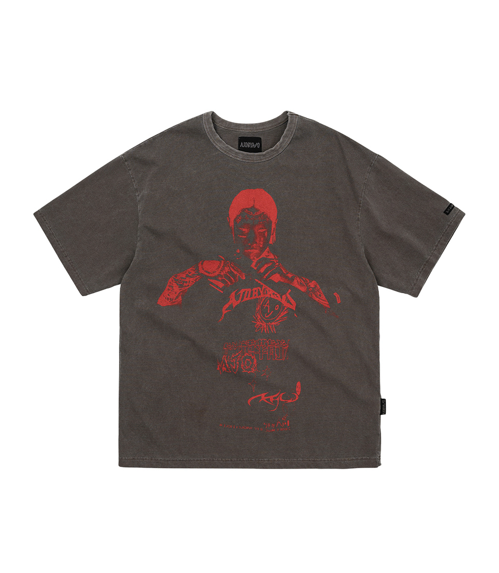 Pseudo Knight Tee DARK BROWN