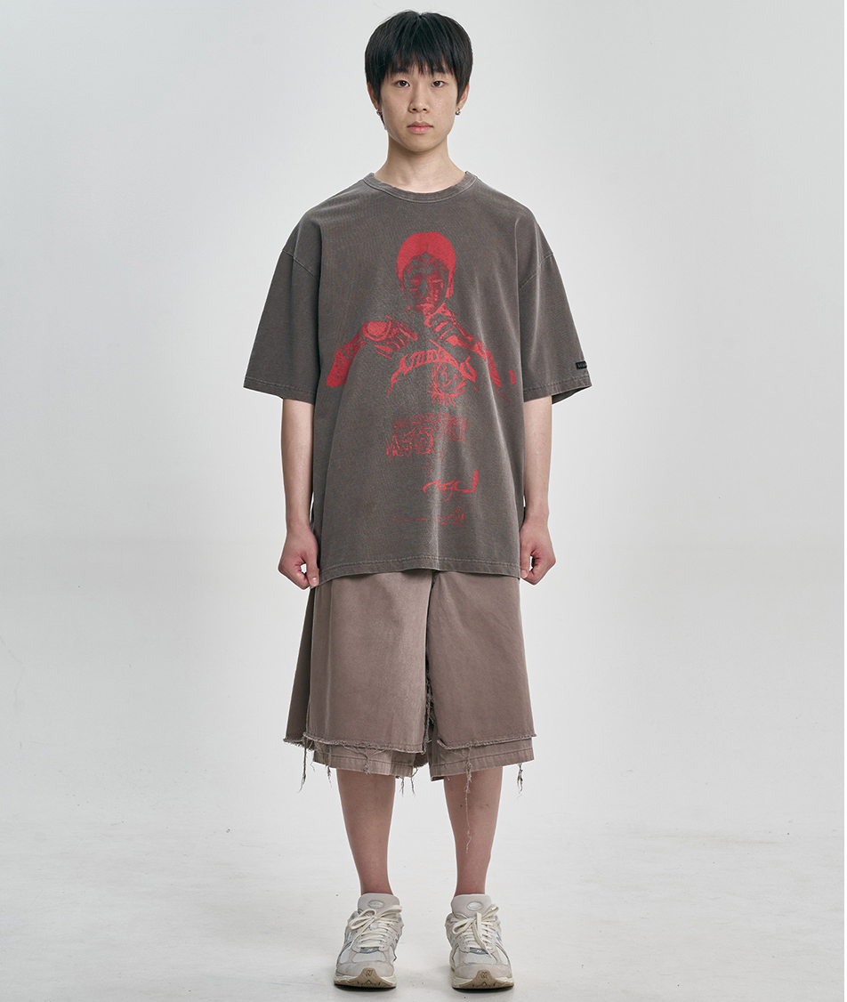Pseudo Knight Tee DARK BROWN