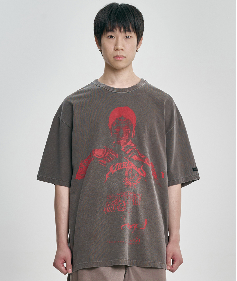 Pseudo Knight Tee DARK BROWN
