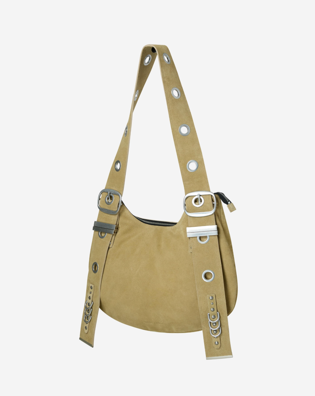Bella Wide Strap Hobo Bag BEIGE