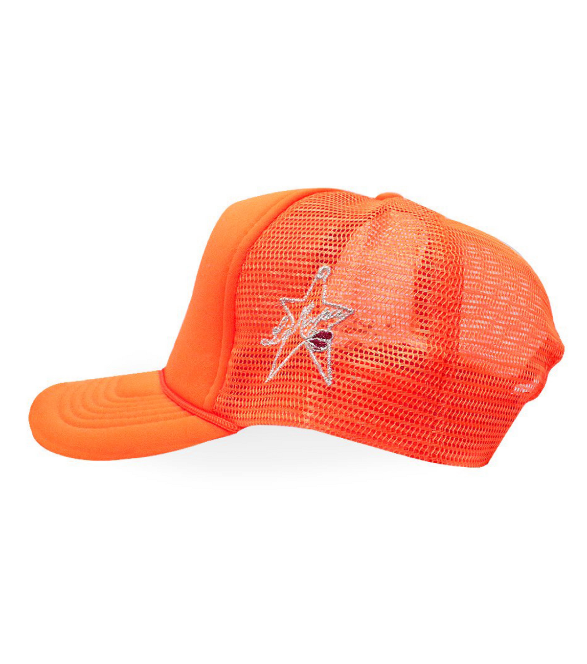 NY is Kissing Me Trucker Hat ORANGE