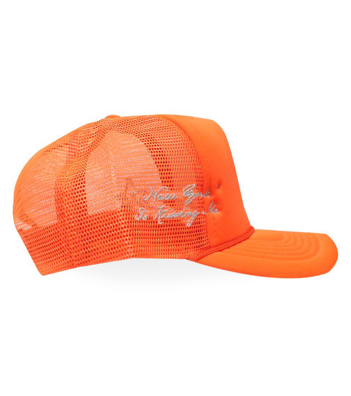 NY is Kissing Me Trucker Hat ORANGE