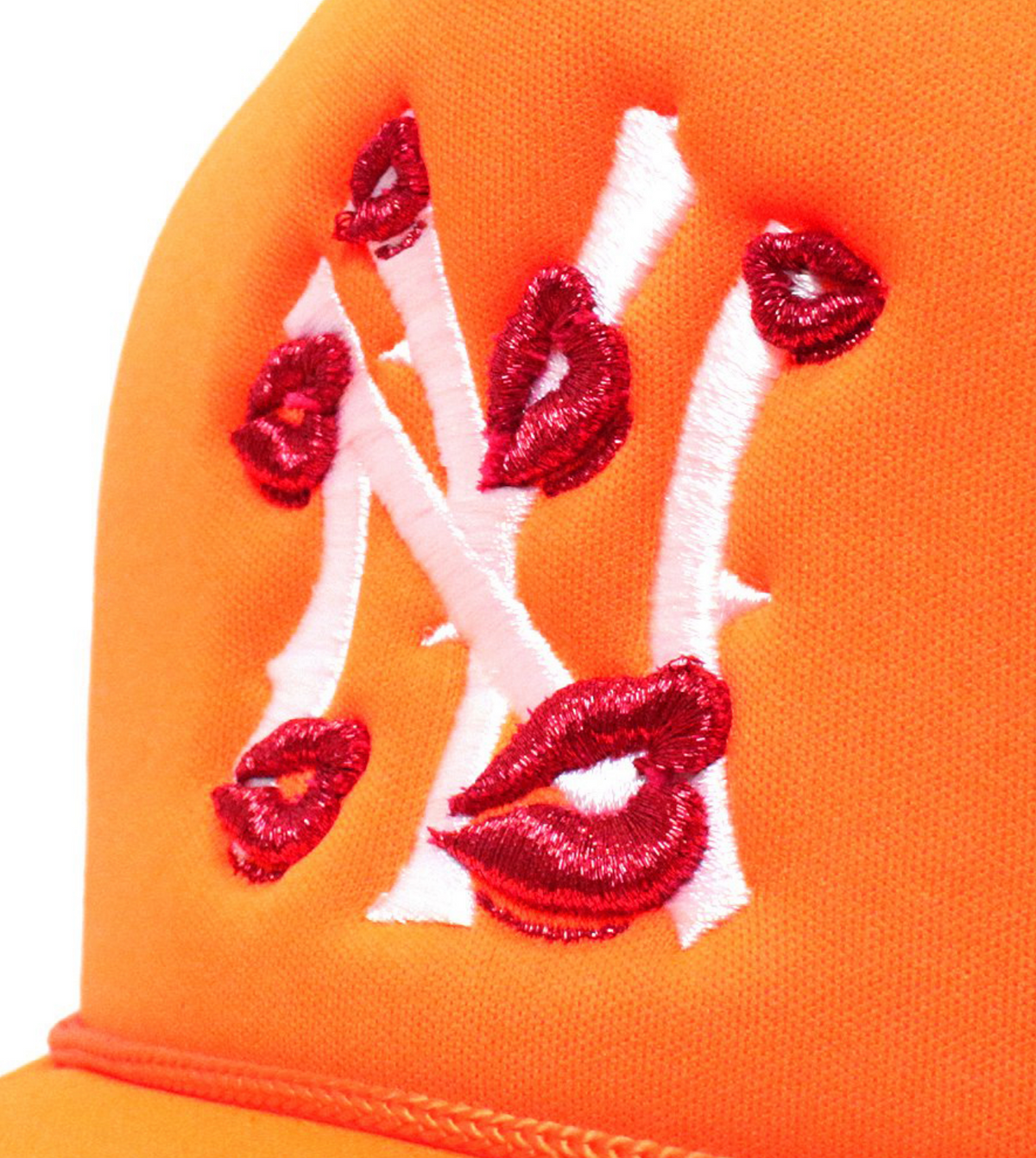 NY is Kissing Me Trucker Hat ORANGE