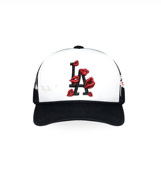 LA To Live and Fly in Trucker Hat WHT/BLK