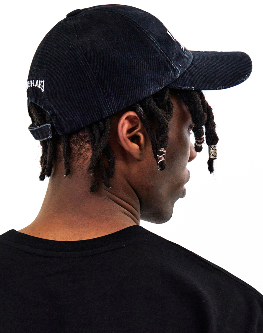 The Cap Dark Washing Ball Cap DARK GREY