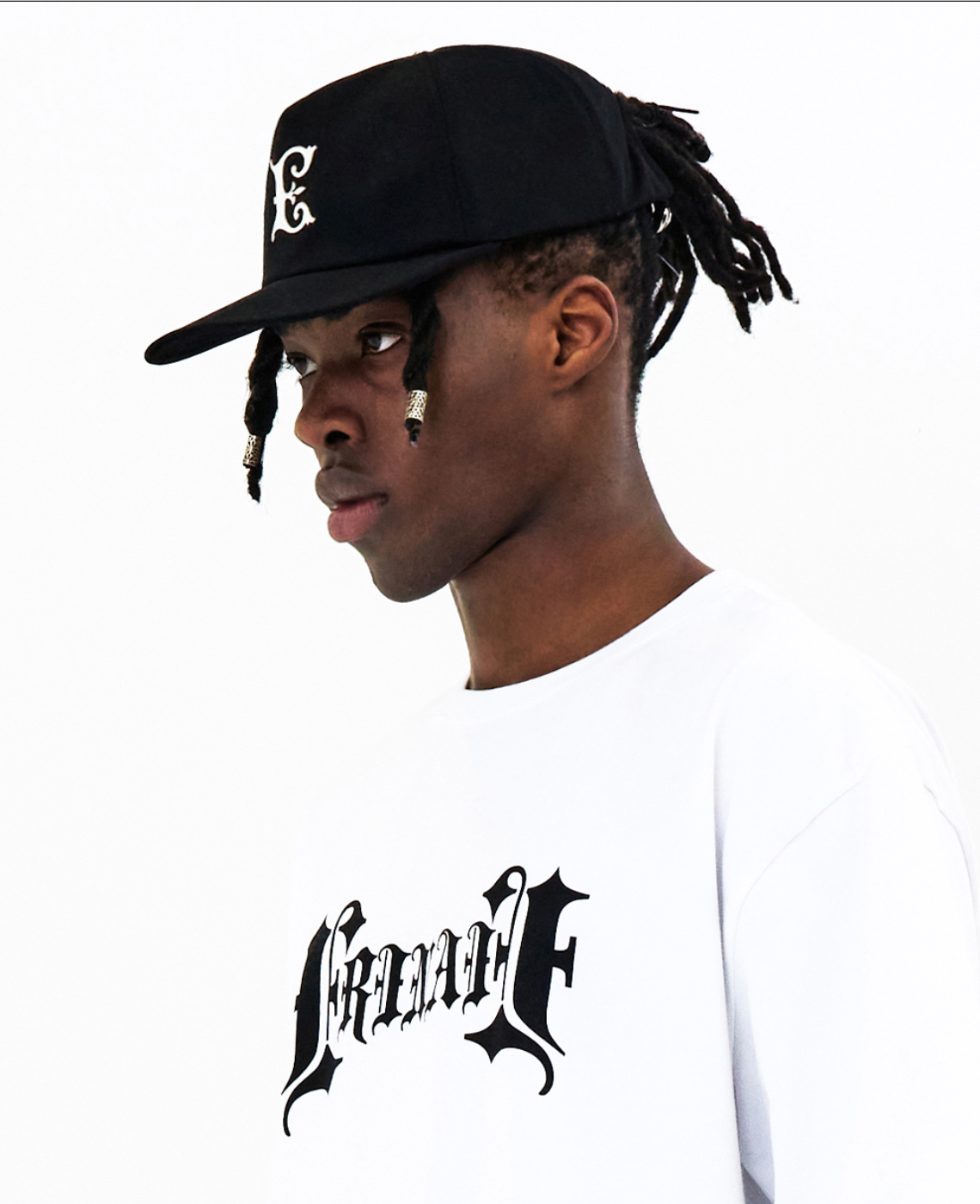 Nouveau Bright E Denim Dad Cap BLACK