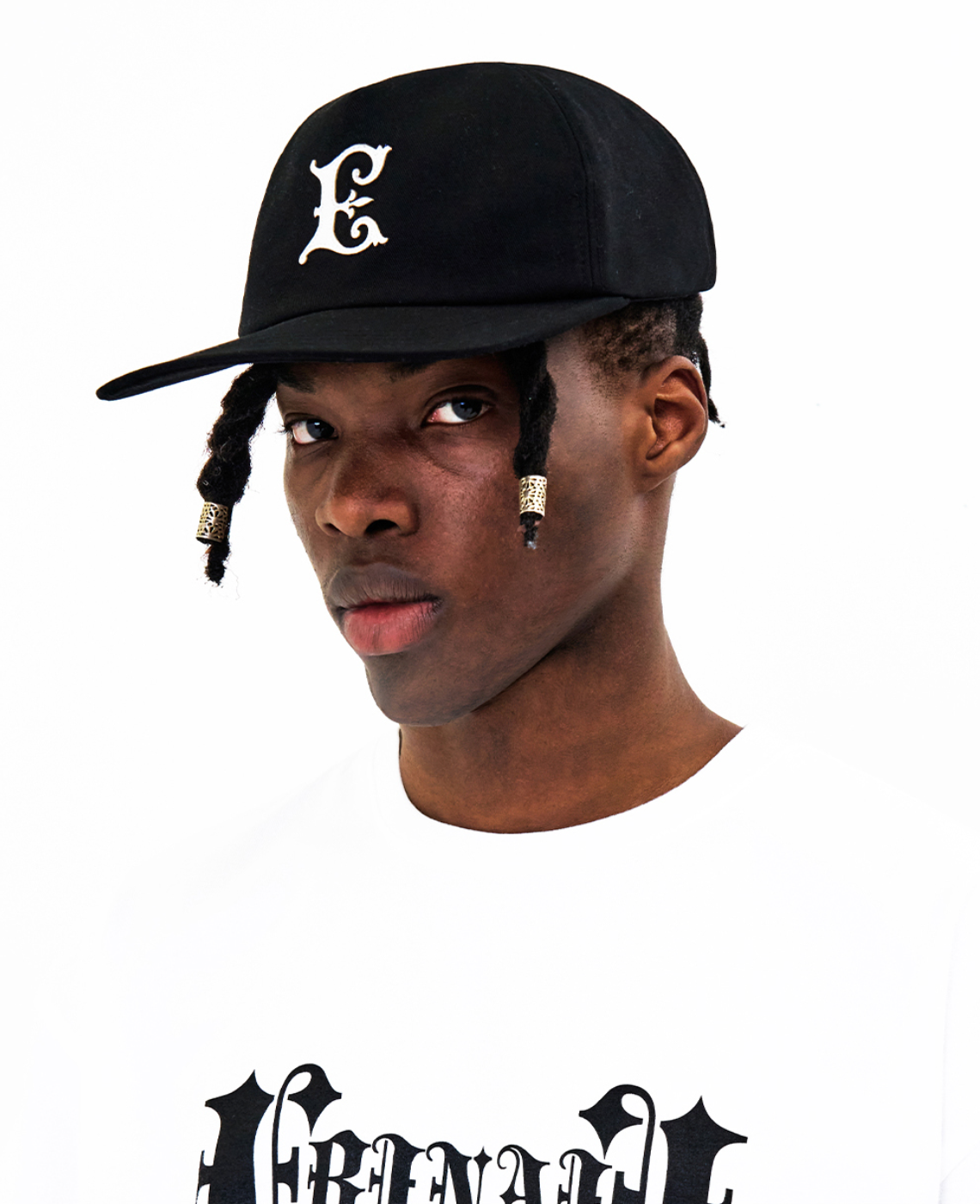 Nouveau Bright E Denim Dad Cap BLACK