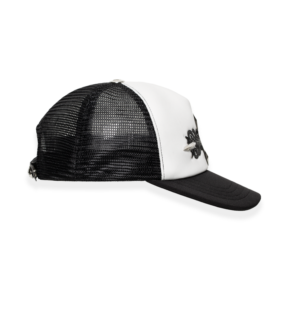 Cross Bright Trucker Hat WHT/BLK