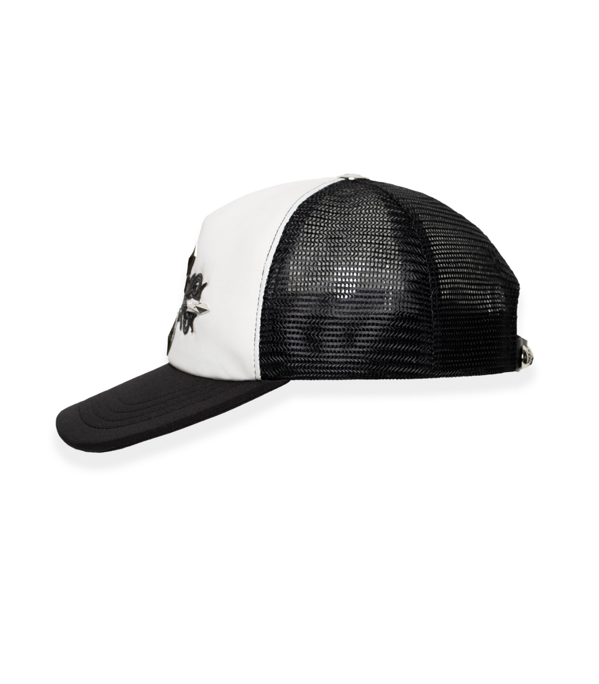 Cross Bright Trucker Hat WHT/BLK