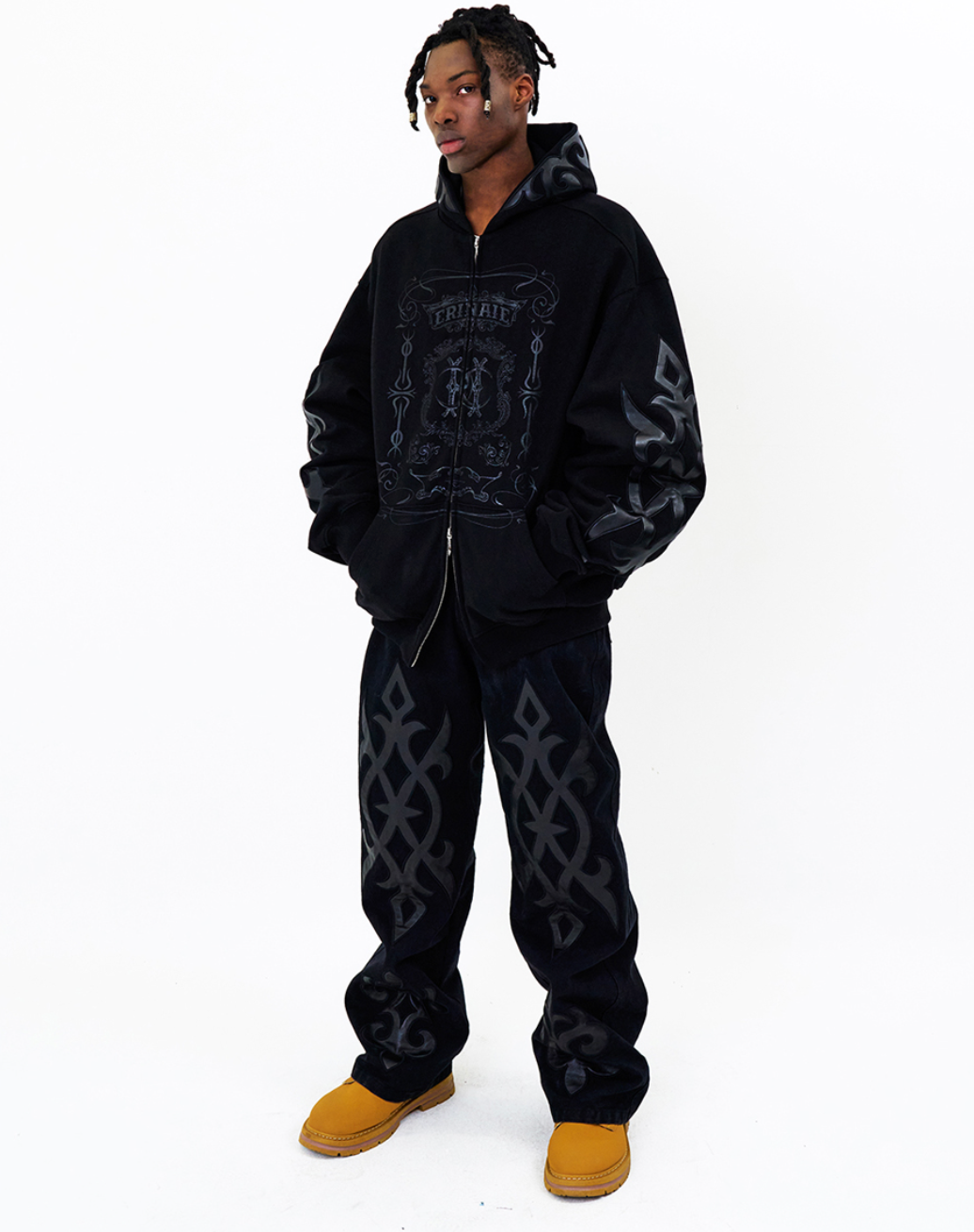 Dark Tribal Party Denim BLACK