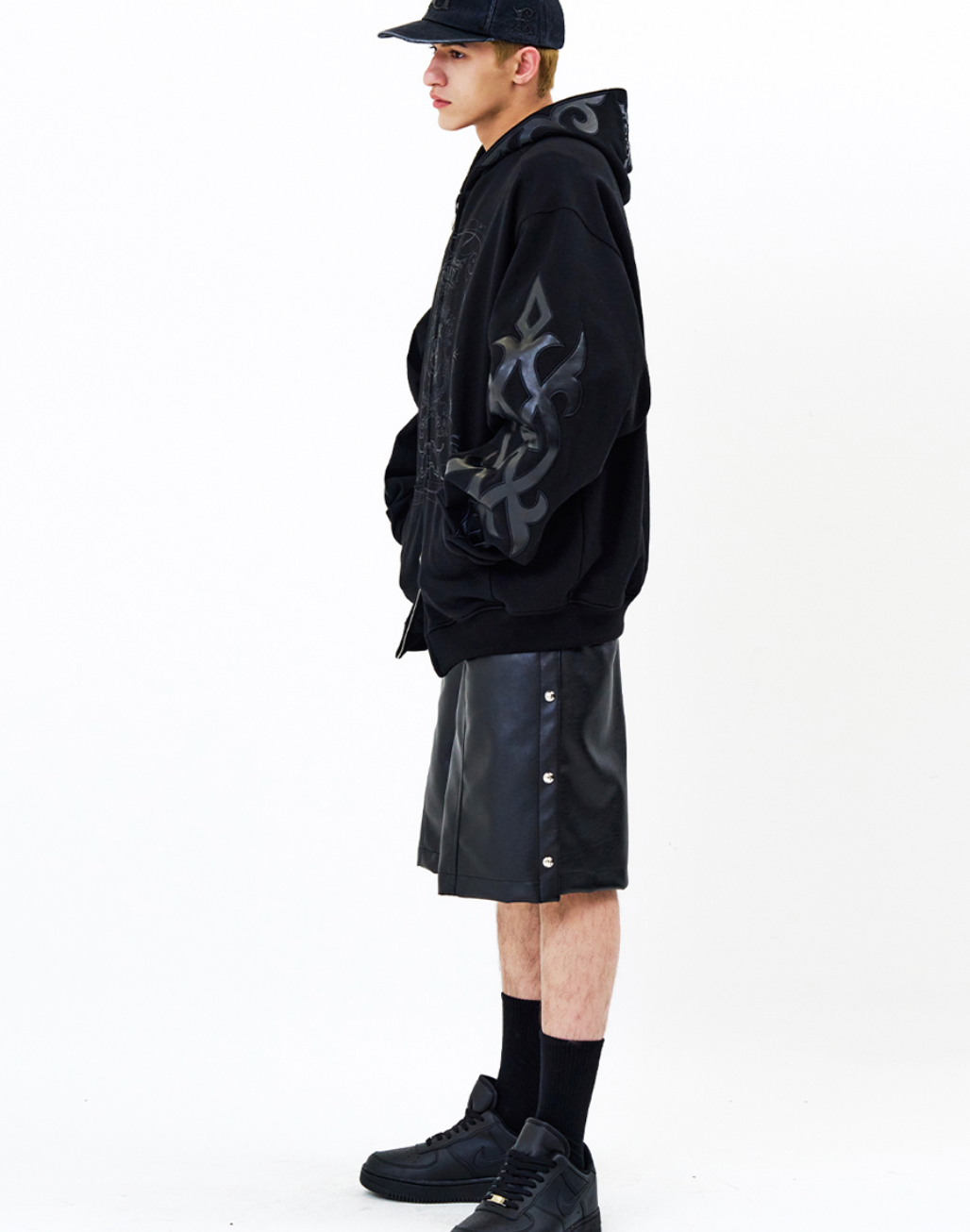 Nouveau Snap Bermuda Pants BLACK