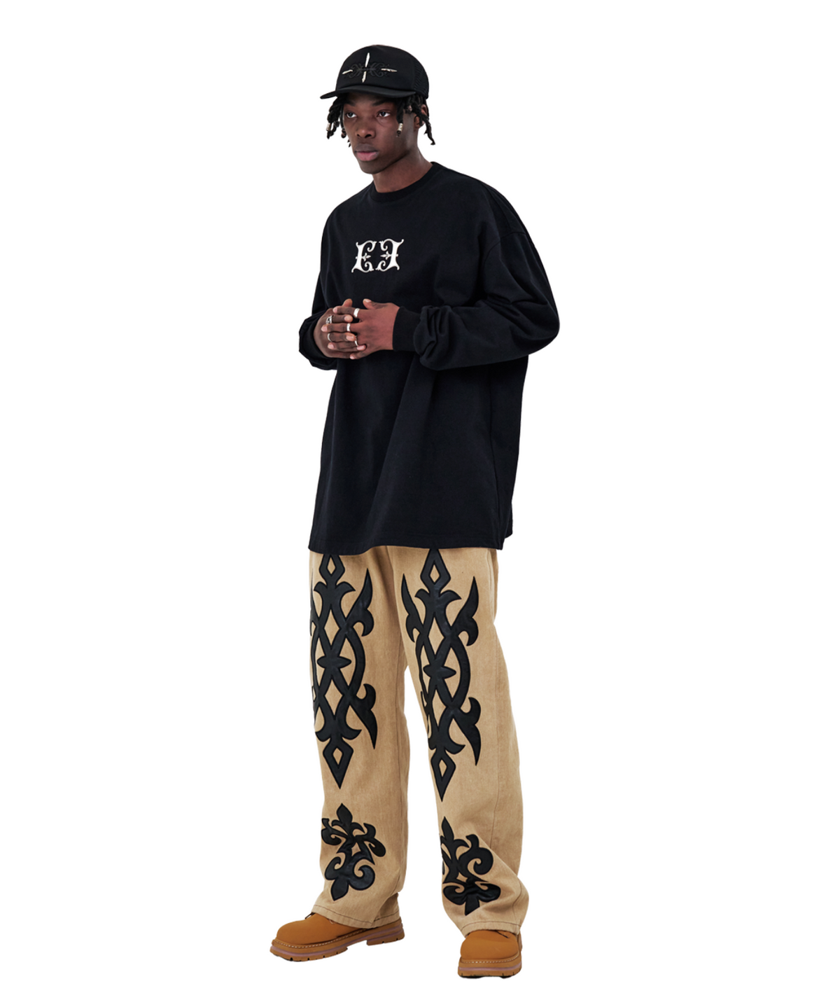 Gemini Bright E Long Sleeve Tee BLACK