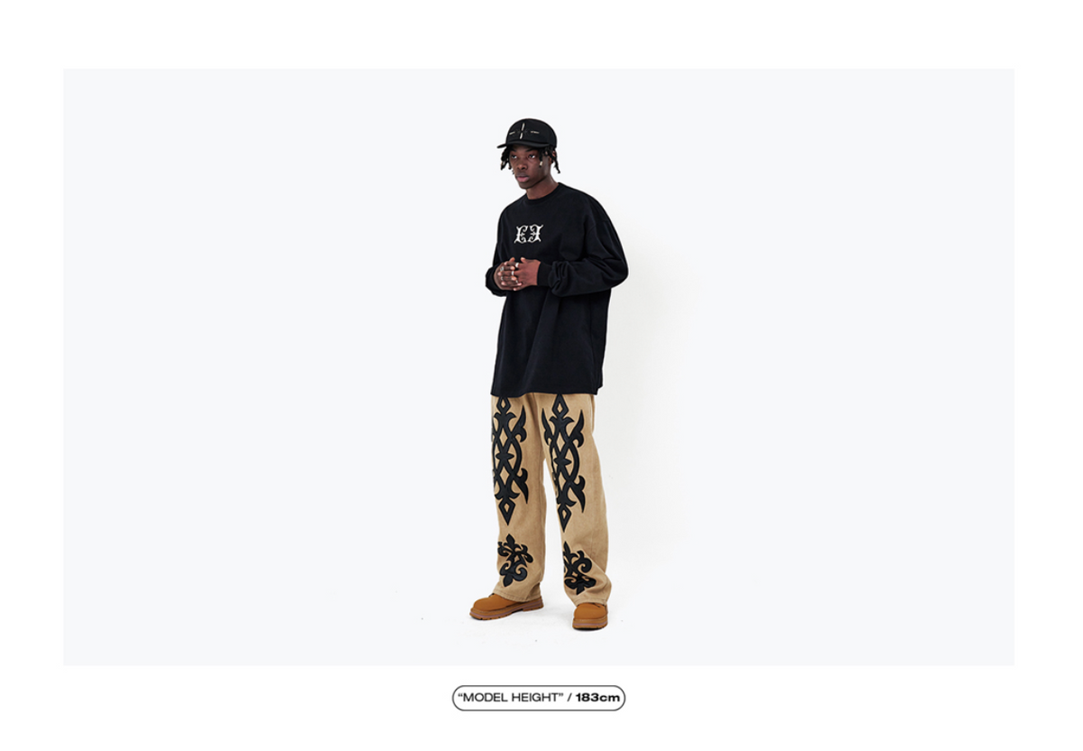 Gemini Bright E Long Sleeve Tee BLACK